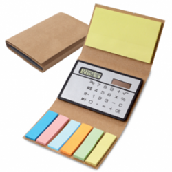 Memo book with Calculator