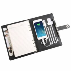 Organizer Notebook with Wireless Power Bank